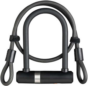 Axa Beugelslot Axa Newton Mini Pro + kabel 100/10 - zwart