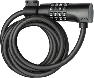 Axa kabelslot Resolute C8-180 - Ø8 mm / 1800 mm zwart