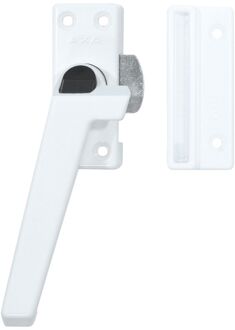 Axa Raamsluiting - Model 3308 - Aluminium Wit - Afsluitbaar Met Knop - Ls