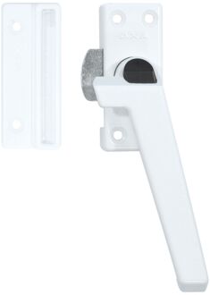 Axa Raamsluiting - Model 3308 - Aluminium Wit - Afsluitbaar Met Knop - Rs