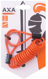 Axa Schijfremslot Reminder Cable AXA 120cm - oranje (op kaart)