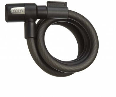 Axa Spiraalkabelslot Axa Newton 120/15 met houder - zwart (op kaart)