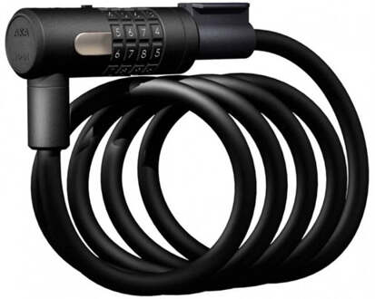 Axa Spiraalkabelslot Axa Newton 150/10 code met houder - Zwart