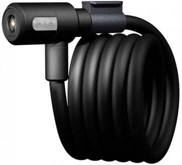 Axa Spiraalkabelslot Axa Newton 180/12 met houder - zwart (op kaart)