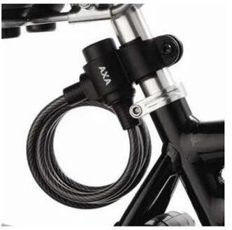 Axa Spiraalkabelslot AXA Rigid 180/8 met framehouder - zwart (op kaart)