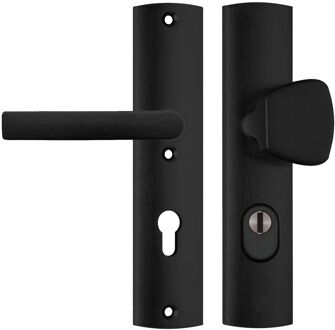 Axa Veiligheidsbeslag Curve S-knop + Blok Pc72 Zwart