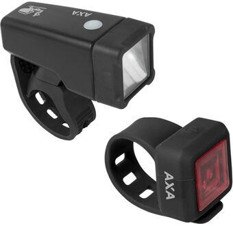 Axa verlichtingsset Niteline T1 led zwart