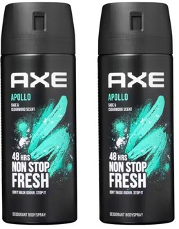 Axe Deodorant Axe Apollo Body & Deospray 2 x 150 ml