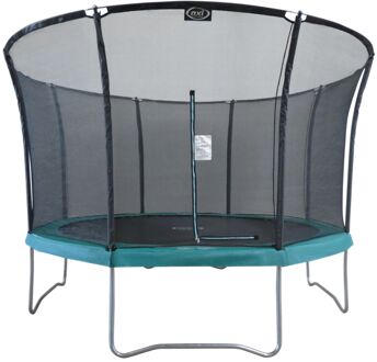 AXI Denver Trampoline met veiligheidsnet Ø 366 cm Groen Onground trampoline op palen voor kinderen