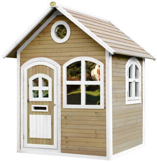 AXI Julia Speelhuis van FSC hout Speelhuisje voor de tuin / buiten in bruin & wit