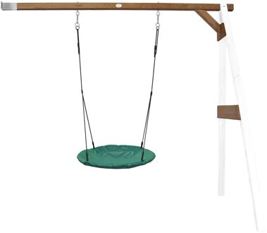 AXI Nestschommel Summer met frame van hout in wit & bruin Schommel met muurbevestiging voor kinderen met nest