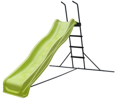 AXI Vrijstaande Glijbaan 220cm in Limoen groen & antraciet Glijbaan van Metaal & Kunststof