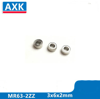 Axk 10pcs Mr63zz-2 3x6x2 Mm Deep Groove Ball Bearing Miniature Bearing High Qualit Mr63z