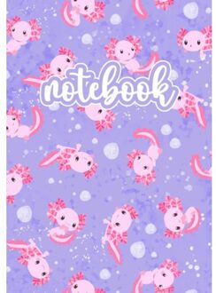Axolotl Notebook Rosa/Lila - The Lilli Bird