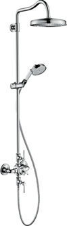 Axor Montreux showerpipe: met douchekraan thermostatisch met 1 jet hoofddouche met hoofddouche Ø24cm chroom 16572000