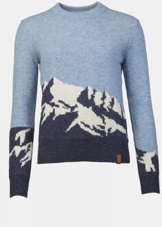 Ayacucho Berg Landscape Jumper Trui Dames Blauw - XS