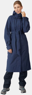 Ayacucho Canopy Trench Coat Regenparka Dames Blauw - M