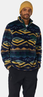 Ayacucho Colorado High Loft Snap Fleecetrui Blauw - XL