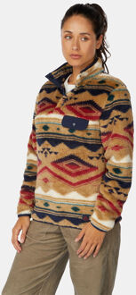 Ayacucho Colorado High Loft Snap Fleecetrui Dames Bruin - XL