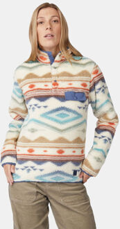 Ayacucho Colorado High Loft Snap Fleecetrui Dames Wit - 3XL