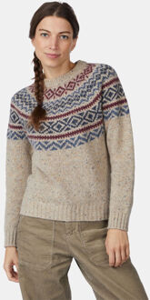 Ayacucho Halden Crew Neck W Trui Dames Bruin - M