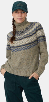 Ayacucho Halden Rollneck Trui Dames Groen - XS