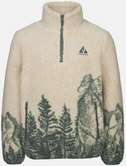 Ayacucho Jean 1/4 Zip Landscape Fleecetrui Junior Wit - 128