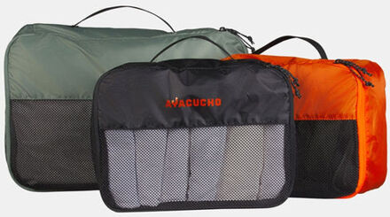 Ayacucho Meshbag Singlelayer Set (1L+2S) Packing Cubes Blauw - One size