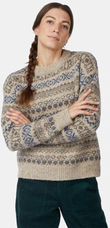 Ayacucho Penrith Fair Isle Jumper Trui Dames Bruin - L