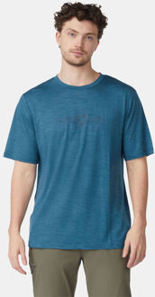 Ayacucho Red Rock Merino T-Shirt Blauw - S
