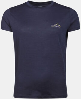 Ayacucho Ridge Trail Merino T-Shirt Print Dames Blauw - XXL