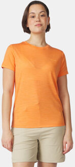 Ayacucho Ridge Trail Merino T-Shirt Print Dames Oranje - XL