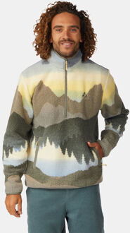 Ayacucho Thirlmere 1/2 Zip Sherpa Fleecetrui Geel - XXL