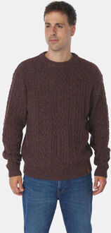 Ayacucho Vagur Cable Trui Bruin - 3XL