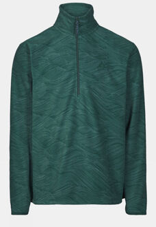 Ayacucho Wave Printed 1/2 Zip Fleecetrui Groen - S