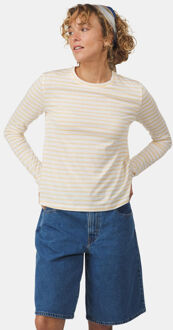 Ayacucho Womens Long Sleeve Striped T-Shirt Geel