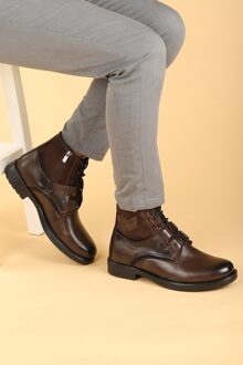 Ayakland 660 Thermo Zool Binnenkant Harige Rits Mannen Laarzen Schoenen bruin / 41