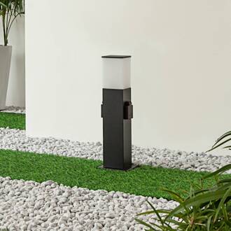 Ayanis sokkellamp met 2 stopcontacten zwart, wit