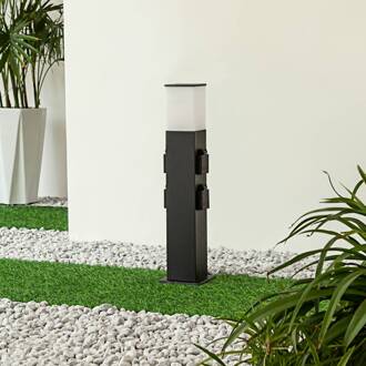 Ayanis sokkellamp met 4 stopcontacten zwart, wit