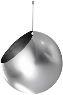 AYTM bloempot Globe, hangend, Ø 21 cm, zilver, roestvrij staal