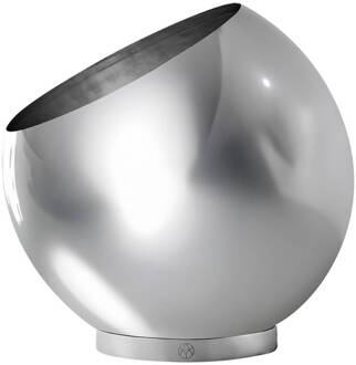 AYTM bloempot Globe, Ø 37 cm, zilver, roestvrij staal