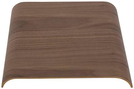 AYTM Curva dienblad, walnootkleurig, 33 x 32 x 4 cm, hout