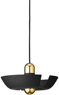 AYTM Cycnus hanglamp, zwart, Ø 30 cm, aluminium, E27
