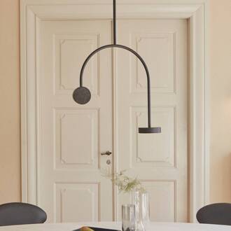 AYTM Hanglamp AYTM Grasil LED, zwart, marmer, hoogte 97 cm