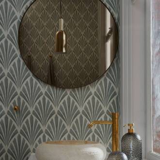 AYTM Hanglamp AYTM Luceo, cilinder, goud, Ø 12 cm