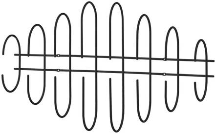 AYTM Moveo wandkapstok, breedte 85 cm, zwart, staal
