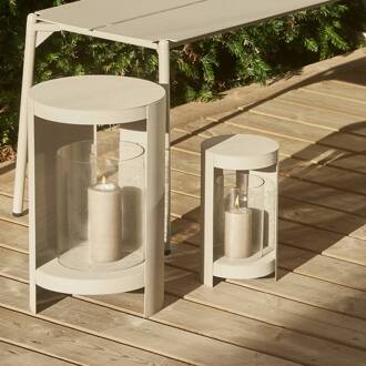 AYTM Ora lantaarn, grijsbruin, hoogte 28,2 cm, glas, aluminium taupe