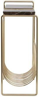 AYTM Tijdschriftenrek Sino, bijzettafel, goudkleurig bruin, goud