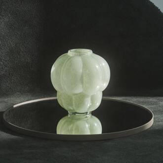 AYTM Uva vaas, glas, groen, Ø 26 cm, hoogte 28 cm, mondgeblazen mintgroen