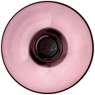 AYTM Vaas Torus, roze, Ø 25 cm, hoogte 33 cm, glas rosé, rokerig grijs
